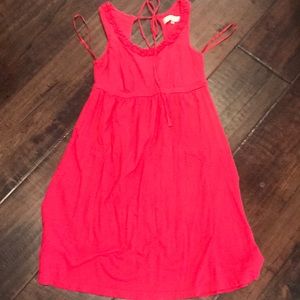 Loft scoopneck sleeveless dress keyhole‎ back XS